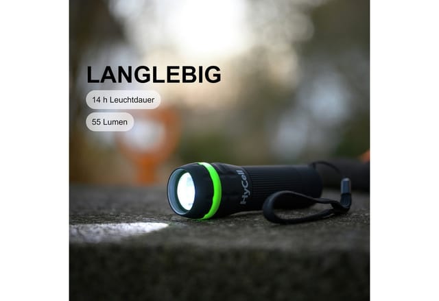 ANS 1600-0108-1 - LED-Taschenlampe Zoom, 1 W, 55 lm, schwarz, 3x AAA (Micro)