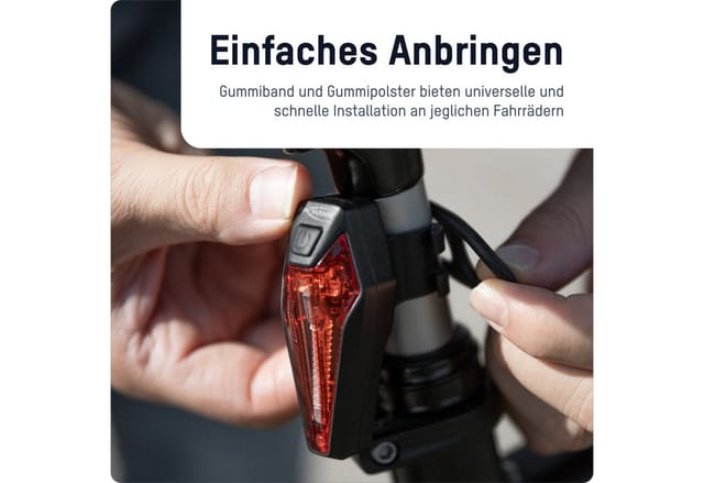 ANS 1600-0553 - Bike - Rücklicht, LED, 3 W, 180 mAh Akku
