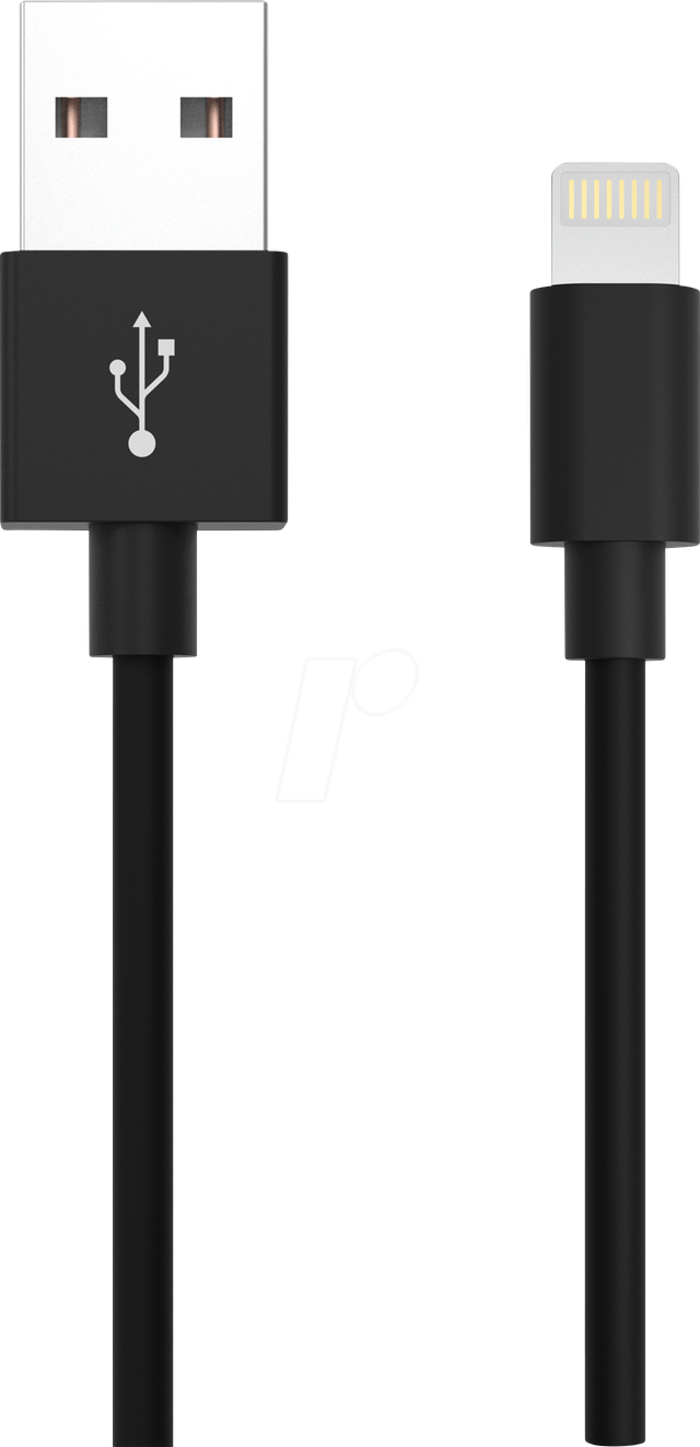 ANS 1700-0079 - Daten-/ Ladekabel USB A-Stecker > Lightning, schwarz 2,0 m