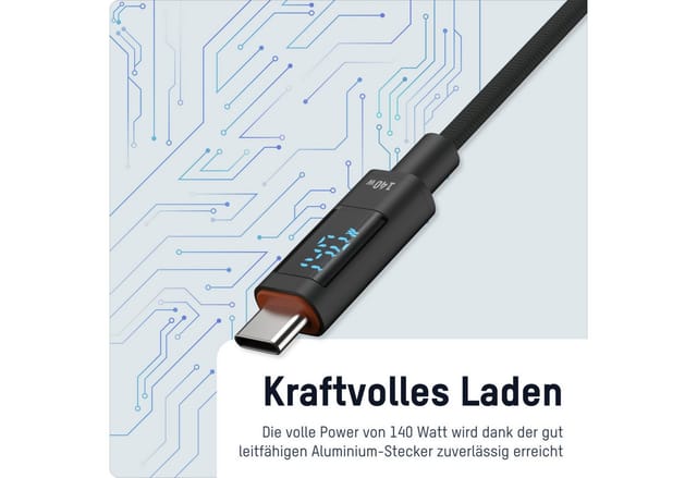 ANS 1700-0171 - Daten-/ Ladekabel USB C Stecker, 140 W, 2,0 m
