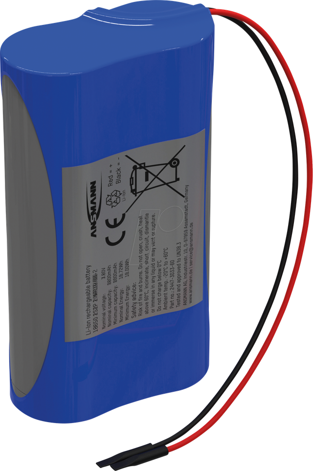 ANS 2447-3030-60 - Lithium-Ionen Akkupack, 7,2 V, 2600 mAh, 2S1P