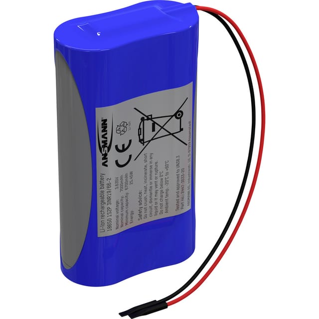 ANS 2447-3033-20 - Lithium-Ionen Akkupack, 3,63 V, 7000 mAh, 1S2P