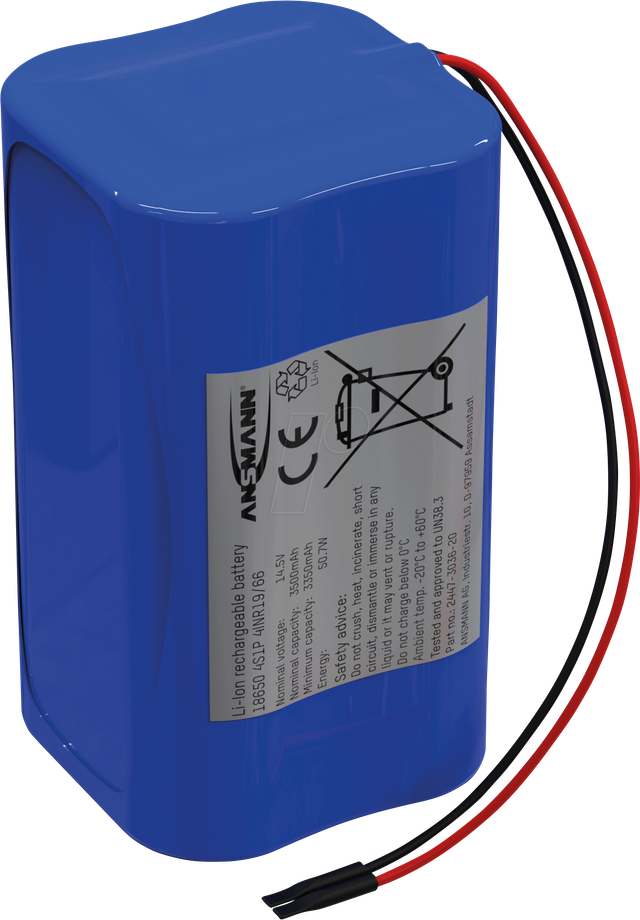 ANS 2447-3036-20 - Lithium-Ionen Akkupack, 14,5 V, 3500 mAh, 4S1P