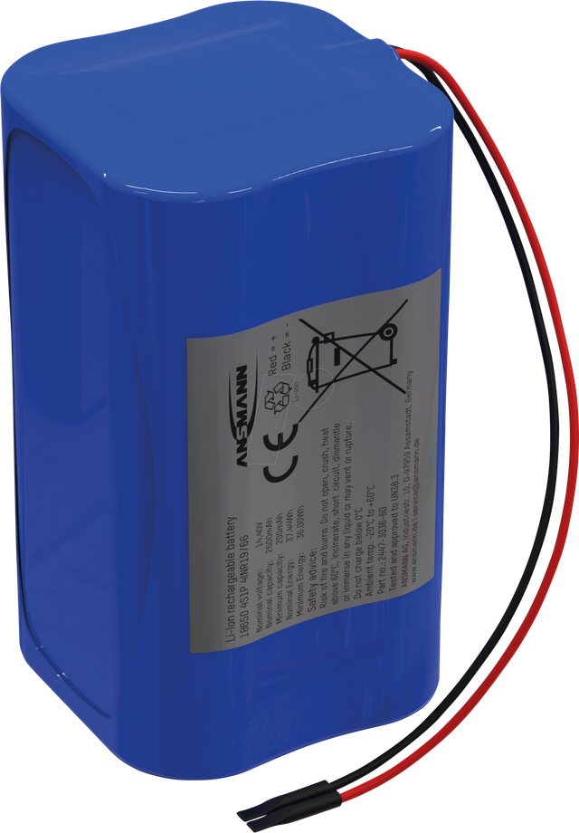 ANS 2447-3036-60 - Lithium-Ionen Akkupack, 14,4 V, 2600 mAh, 4S1P