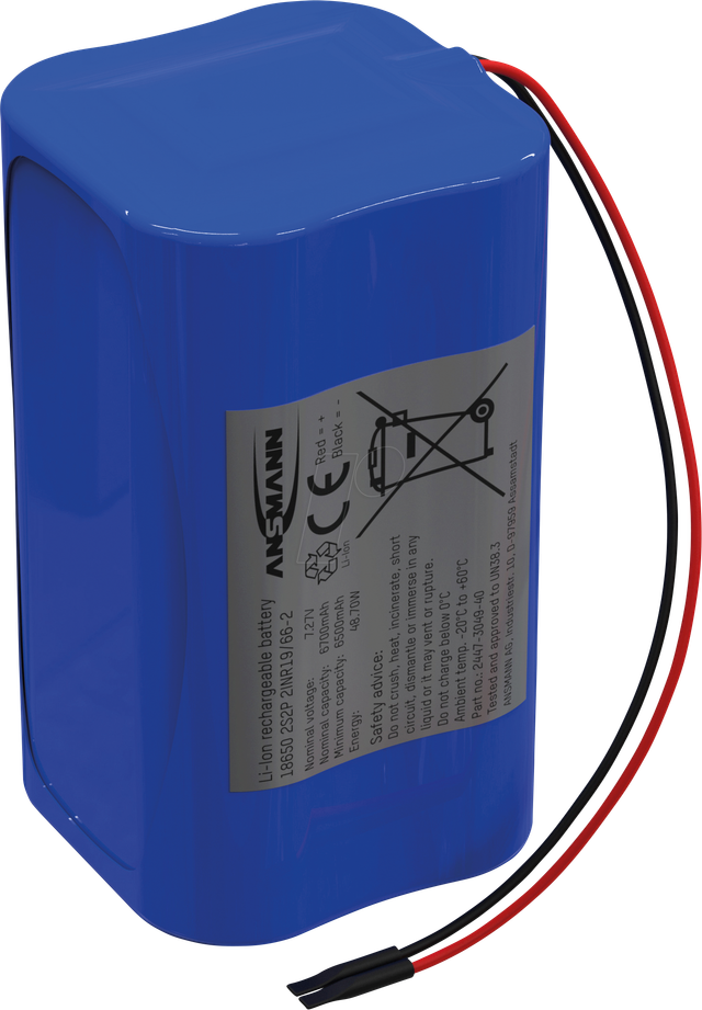 ANS 2447-3049-40 - Lithium-Ionen Akkupack, 7,2 V, 6700 mAh, 2S2P