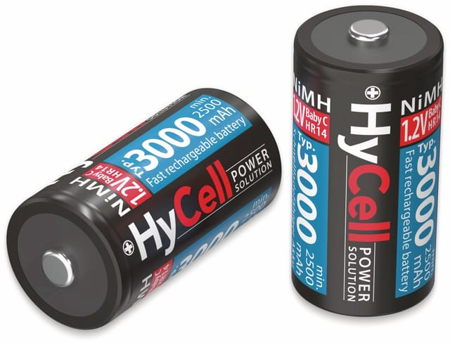 ANS HC 2XC - HyCell, NiMh Akku, C (Baby), 3000 mAh, 2er-Pack