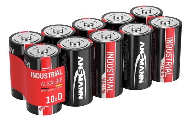ANS IND 10XD - Industrial, Alkaline Batterie, D (Mono), 10er-Pack
