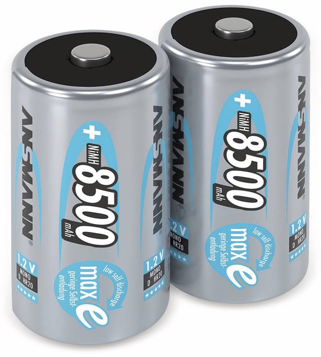 ANS MAXE 2XMONO - maxE, NiMh Akku, D (Mono), 8500 mAh, 2er-Pack