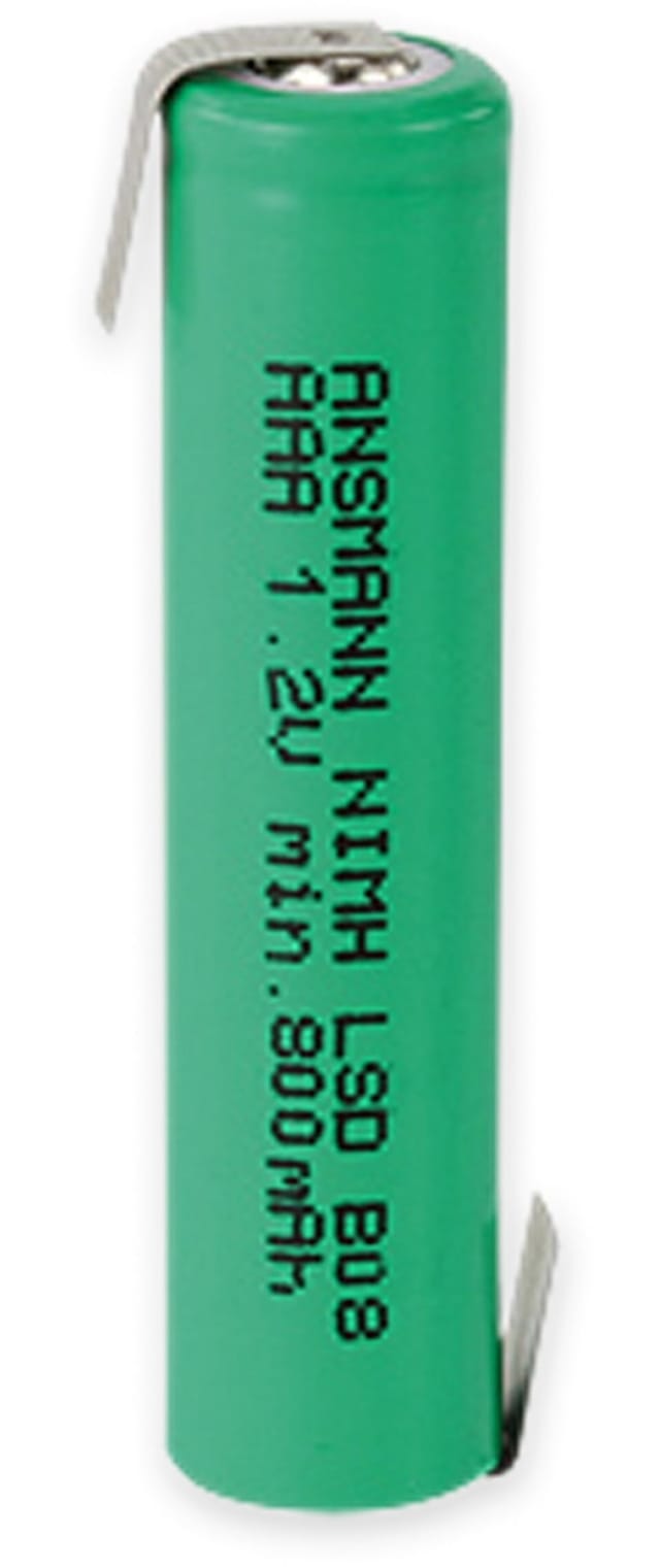 ANS MX AAA800Z - Industriezelle maxE, AAA (Micro), 800 mAh, Z-Lötfahnen