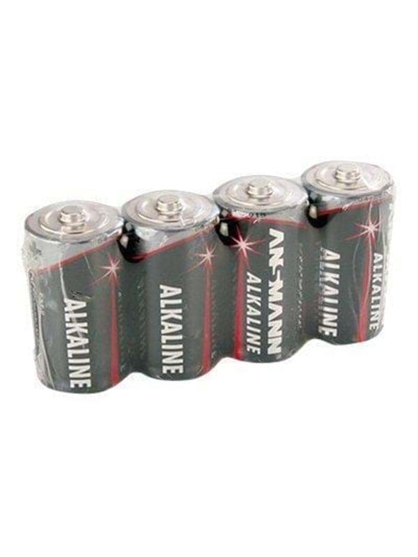 ANS RED 4XBABY - Red, Alkaline Batterie, C (Baby), 4er-Pack