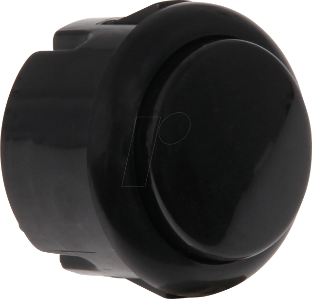 ARC BUTTON M BK - Mini Arcade Button mit Mikroschalter, Ø=33 mm, schwarz