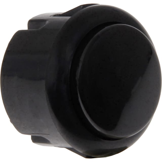 ARC BUTTON MC BK - Micro Arcade Button mit Mikrostaster, Ø=27,1 mm, schwarz
