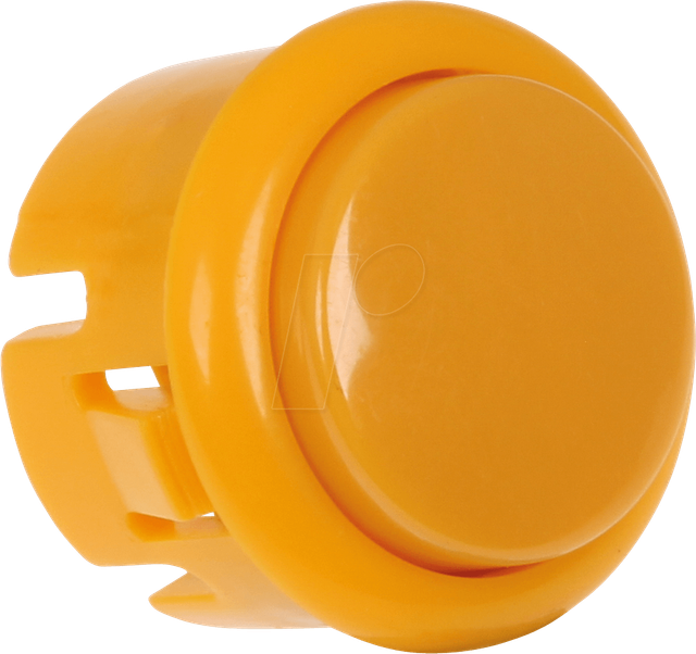 ARC BUTTON MC YE - Micro Arcade Button mit Mikrostaster, Ø=27,1 mm, gelb