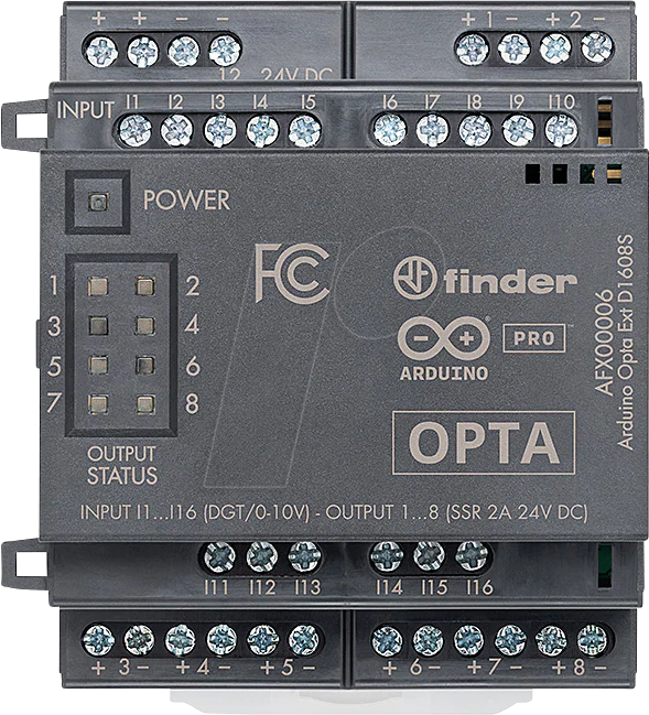 ARD AFX00006 - Arduino Pro Opta Ext D1608S, digitale Erweiterung