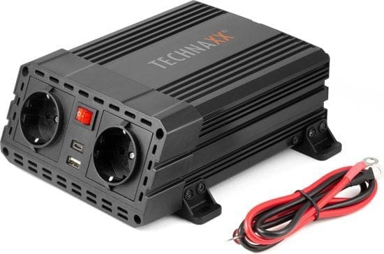 TECHNAXX TE19/12 - Wechselrichter, modifizierte Sinuswelle, 600 W, Schutzkontakt