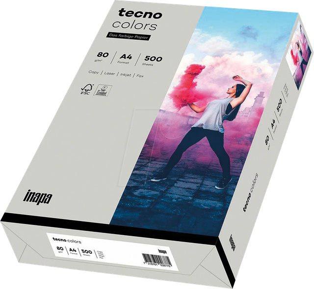 TECNO 88324423 - Papier grau DIN A4 80 g/qm 500 Blatt