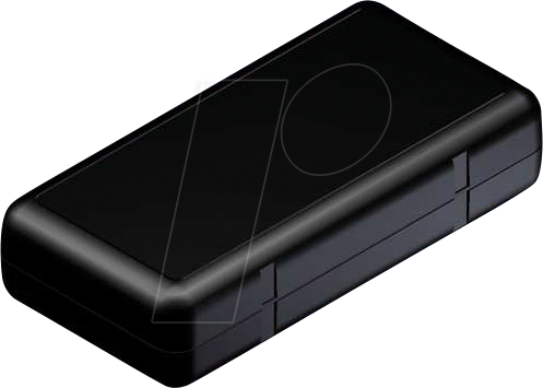 TEKO 10008.9 - Gehäuse Serie Soap, 131 x 66 x 30 mm, schwarz