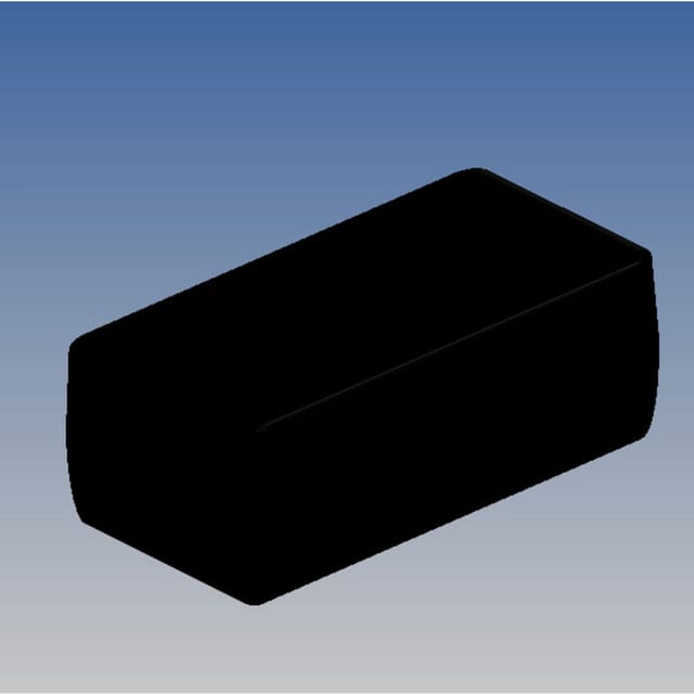 TEKO SR36-DB.9 - Gehäuse Serie SMART ABS, 128 x 63,5 x 48 mm, schwarz