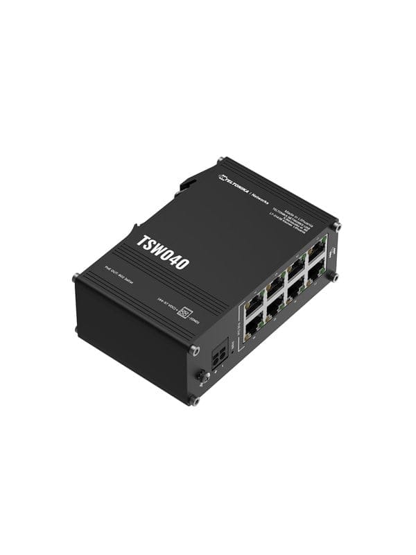 TELTONIKA TSW040 - Switch, 8-Port, Fast Ethernet, PoE+