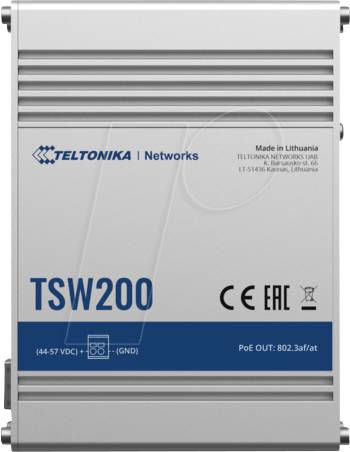TELTONIKA TSW200 - Switch, 10-Port, Gigabit Ethernet, SFP, PoE+