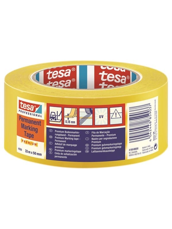 TESA 04169 GE - tesa 4169 Markierungsband, 33m x 50mm, gelb
