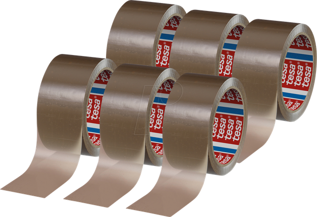 TESA 04280 - tesapack® Paketband, 66 m x 50 mm, 1 Rolle, braun