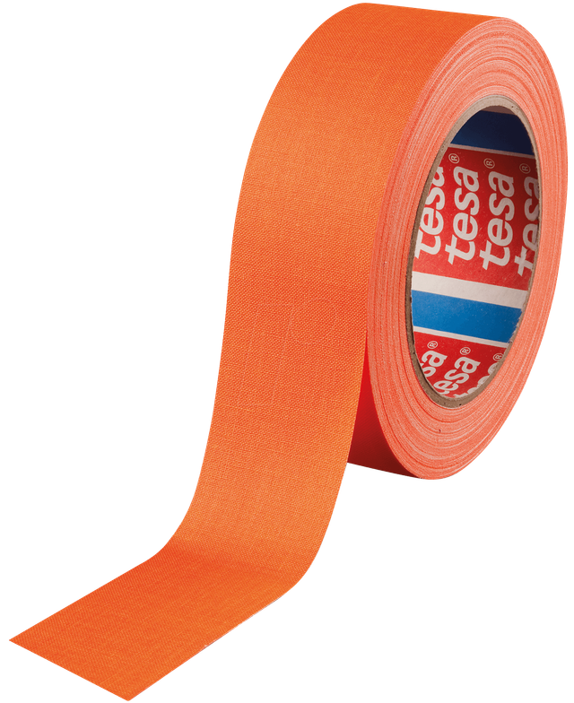 TESA 4671OR-25 - Gewebeband Highlight, 25 x 25 mm, neonorange