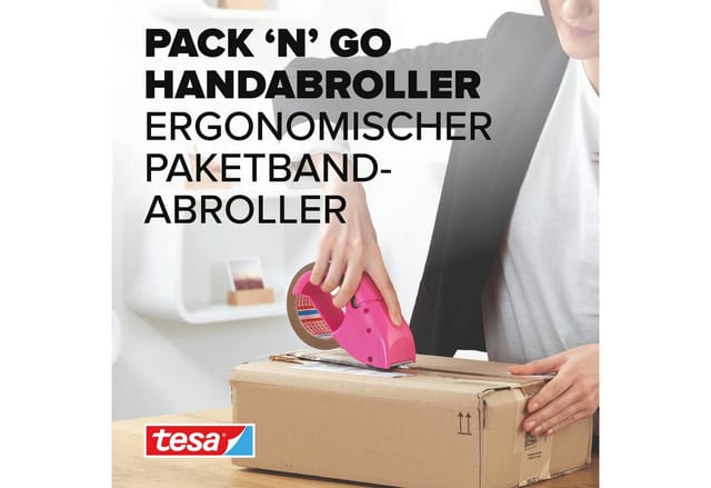 TESA 51113 - tesapack® Abroller pack´n´go, pink