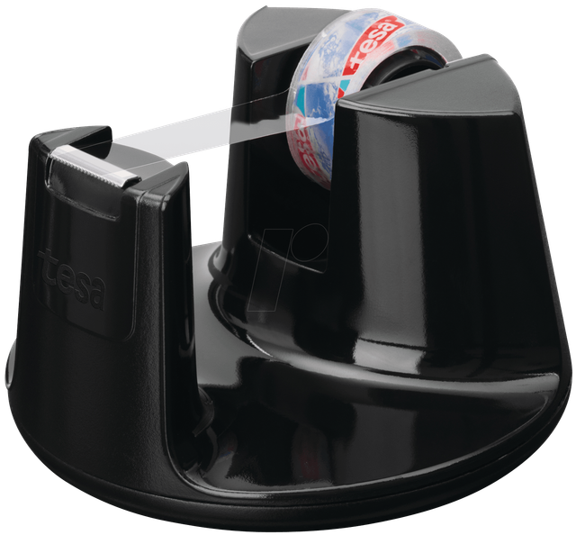 TESA 53827 - Tischabroller Easy Cut® Compact, bis 33 m x 19 mm, schwarz