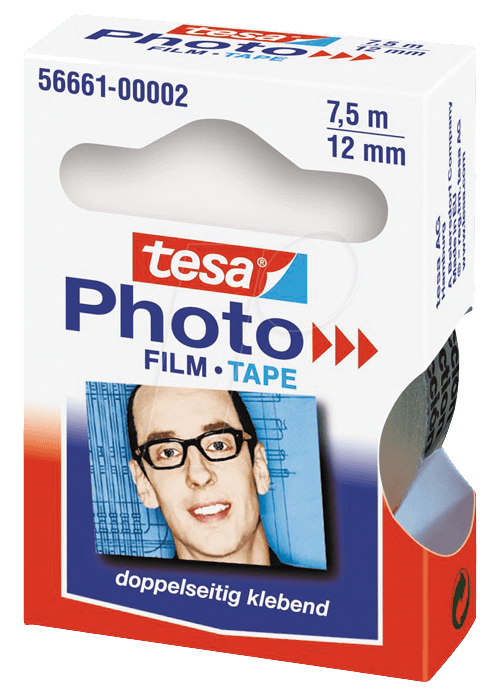 TESA 56661 - Photo Film, Ersatzrolle, 7,5 x 12 mm