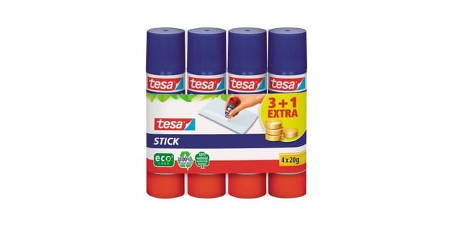 TESA 57088 - tesa® Klebstift 4 x tesa Stick ecoLogo 20 g
