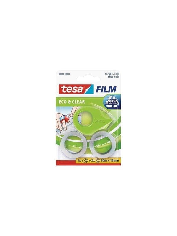 TESA 58241 - tesafilm® Mini Abroller, bis 10 m x 19 mm, 2 Rollen