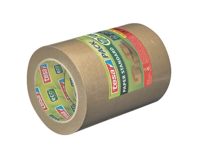TESA 58292 - tesapack® STANDARD PAPER, 50 m x 50 mm, 3 Rollen