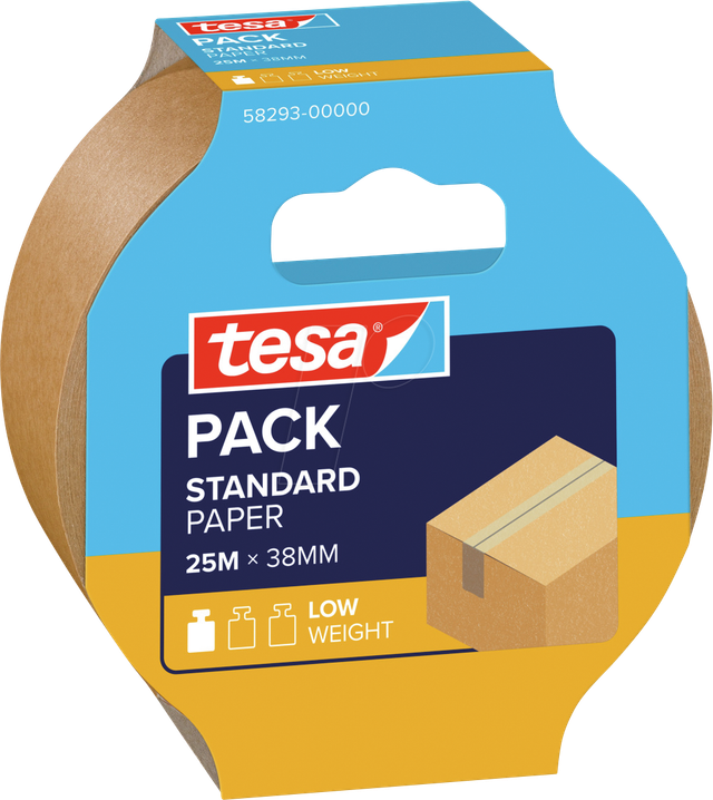TESA 58293 - tesapack® STANDARD PAPER, 25 m x 38 mm