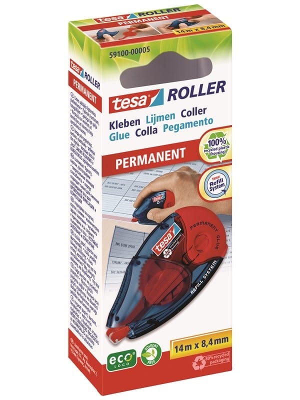 TESA 59100 - tesa® Roller Kleben dauerhaft, 14 m x 8,4 mm