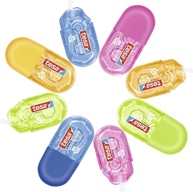 TESA 59817 - tesa® Mini Roller Korrigieren, blau und pink