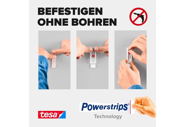TESA 77782 - tesa Verstellbarer Klebenagel 0,5 kg, 2er Pack