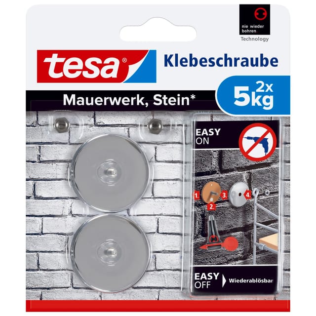TESA 77905 - tesa® Klebeschraube viereckig