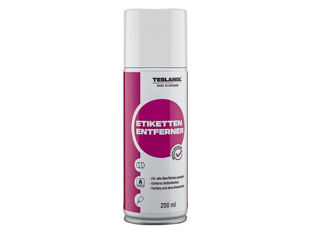 TESLANOL 26008 - Etikettenentferner Spray Dose mit 200 ml und Sprühröhrchen