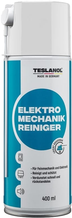 TESLANOL 26018 - Elektro Mechanik Reinigerspray 400 ml Dose mit Sprühröhrchen