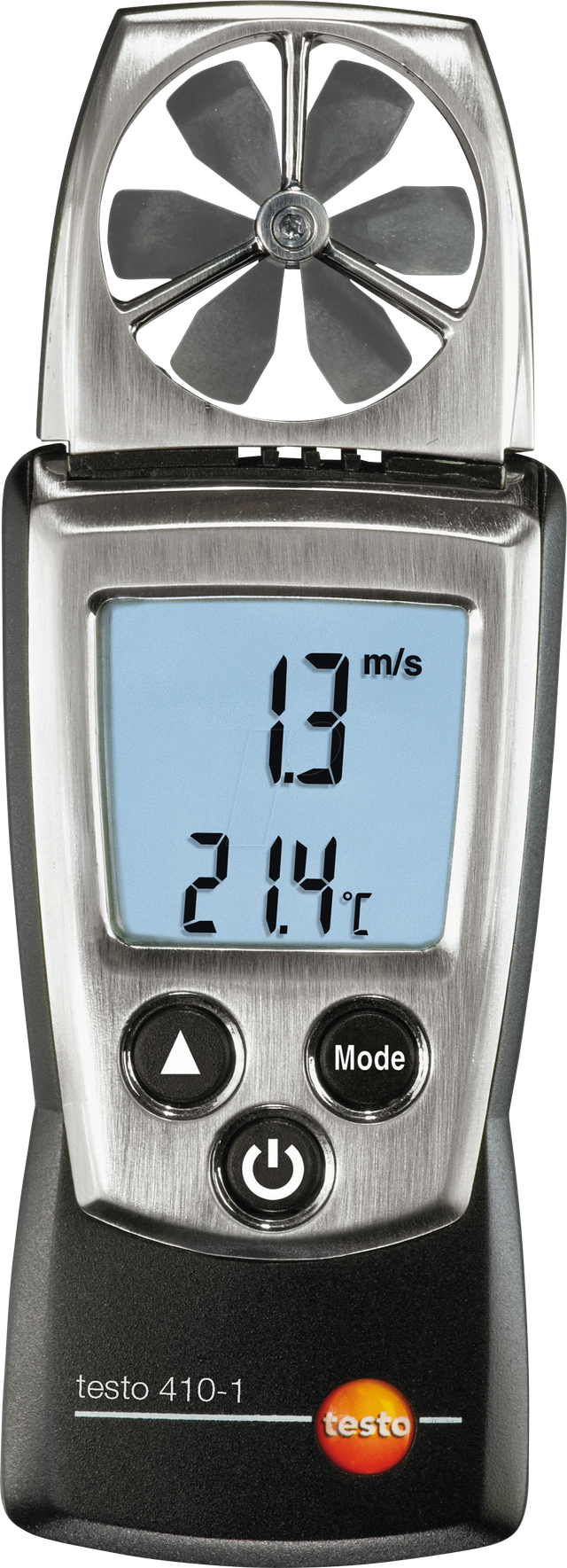 TESTO 0560 4101 - Flügelrad-Anemometer testo 410-1 für Geschwindigkeit und Tempera