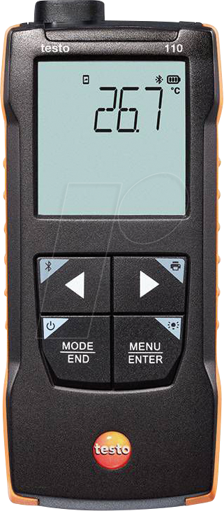 TESTO 0563 0110 - testo 110 - NTC- und Pt100-Temperaturmessgerät, -200 bis +800 °C