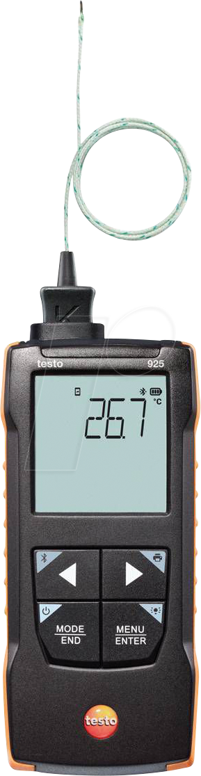 TESTO 0563 0925 - Temperaturmessgerät für TE Typ K testo 925, -50 bis +1000 °C