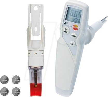 TESTO 0563 2051 - pH-Messgerät testo 205 für halbfeste Medien