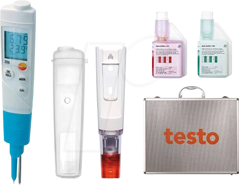 TESTO 0563 2066 - pH-Messgerät testo 205-pH2 für halbfeste Medien, Starter-Set