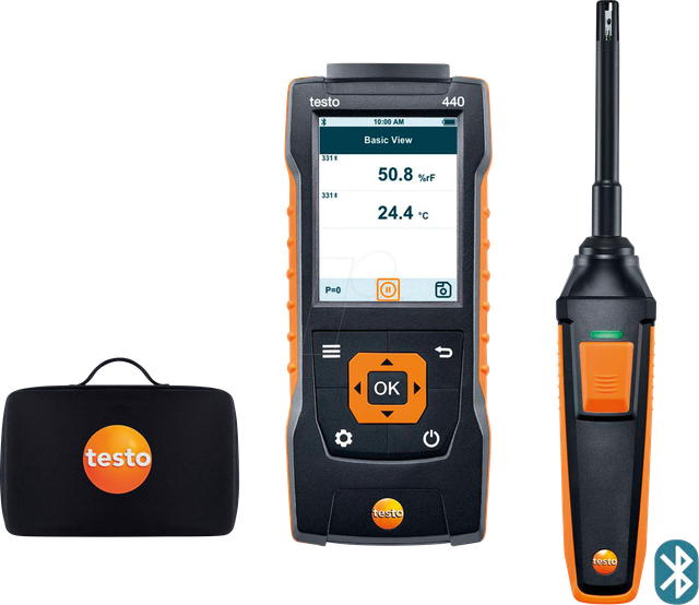 TESTO 0563 4404 - Messgeräteset für Feuchtemessung testo 440, mit Bluetooth ®