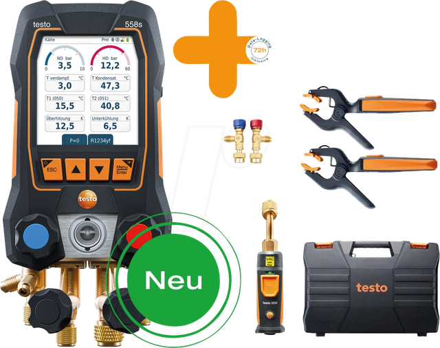 TESTO 0564 2558 - Smart Vakuum Set Testo 558s, inkl. Data Logging