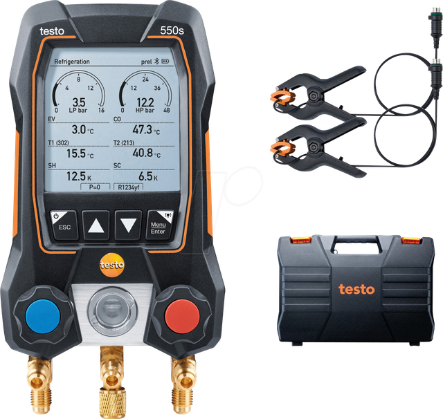TESTO 0564 5501 - App-gesteuerte digitale Monteurhilfe testo 550s, Basis-Set