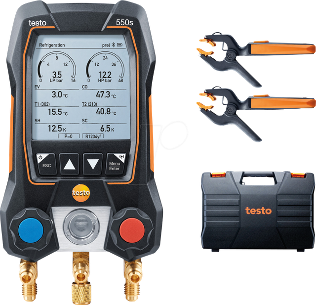 TESTO 0564 5502 - App-gesteuerte digitale Monteurhilfe testo 550s, Smart-Set