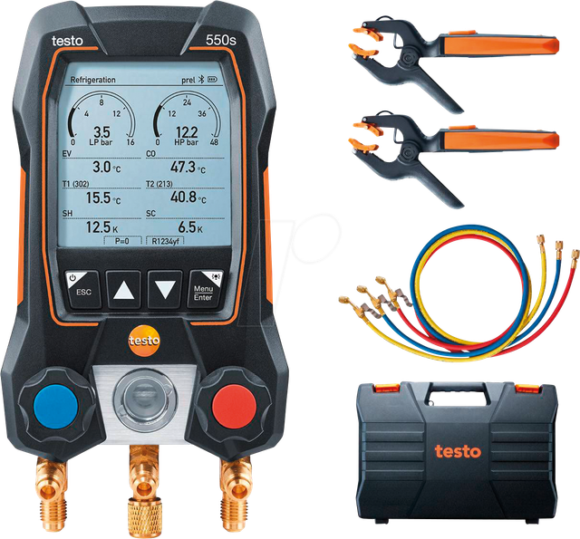 TESTO 0564 5503 - App-gesteuerte digitale Monteurhilfe testo 550s, Füllschläuche